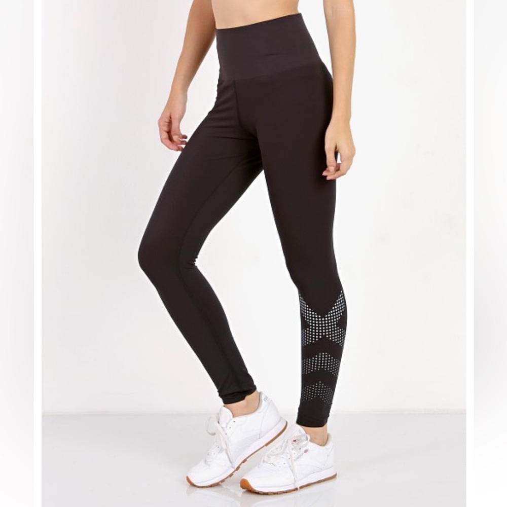 Reebok Reflective Graphic Black Legging